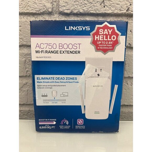 Linksys WiFi Extender WiFi 5 Range Booster - Picture 3 of 8